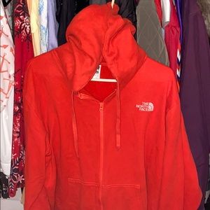 North face zip up jacket XL